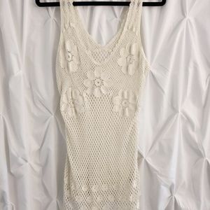 100% cotton macrame sleeveless top